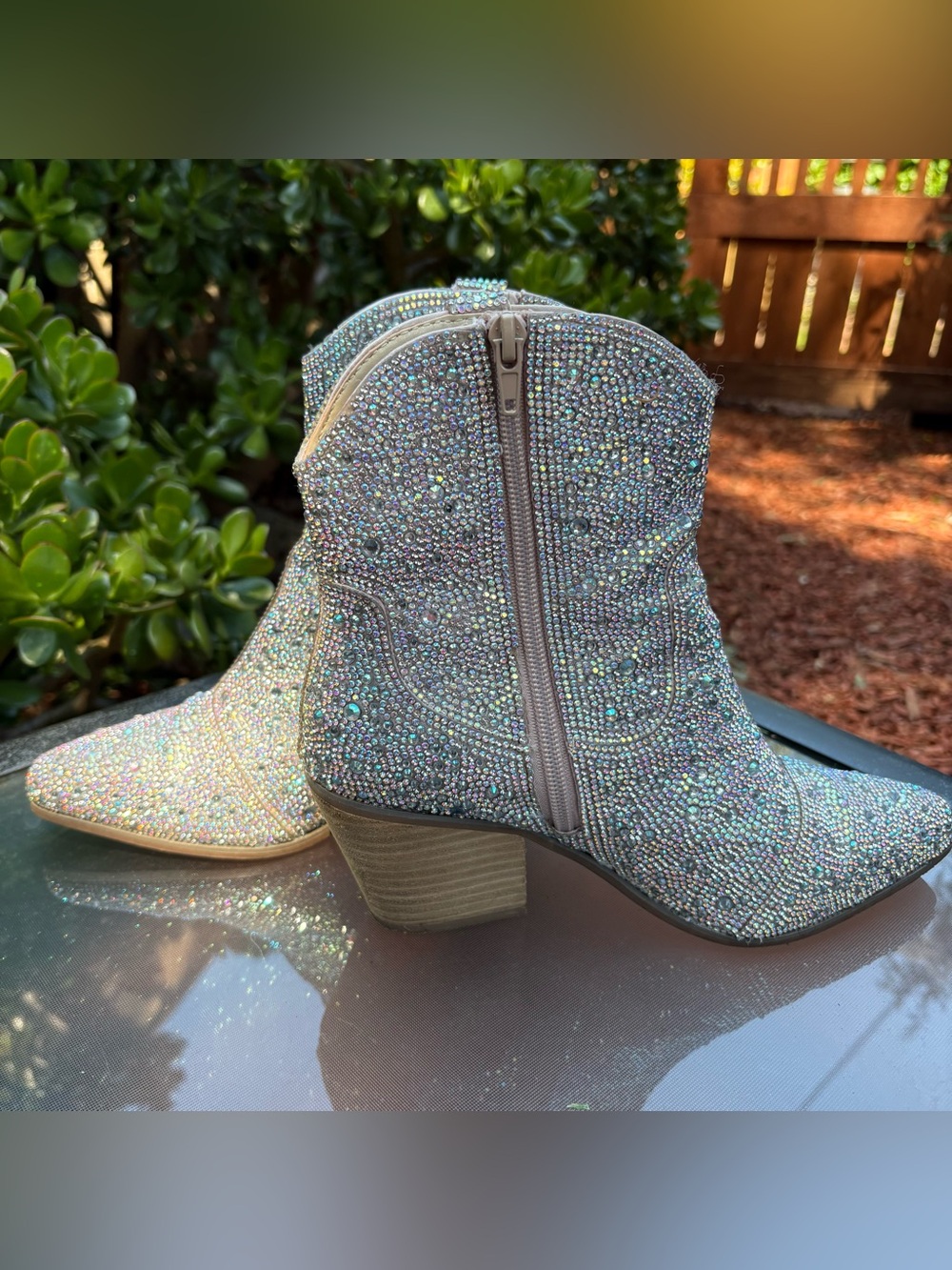 Matisse Shayne Rhinestone Western Ankle Boots Size 7.5